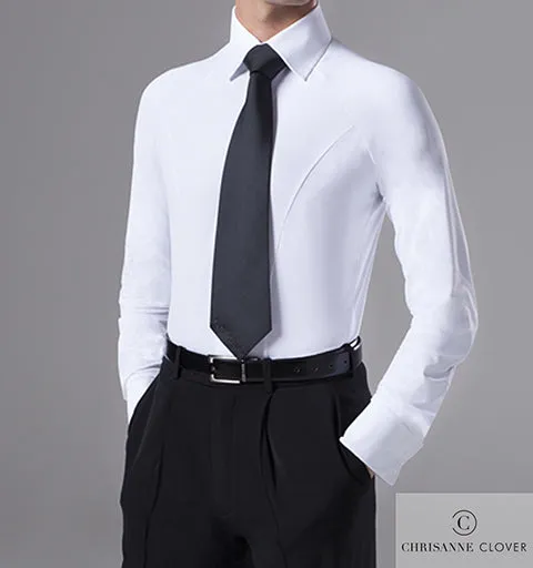 SALE Chrisanne Clover Mens Raglan Ballroom Practice Shirt in black