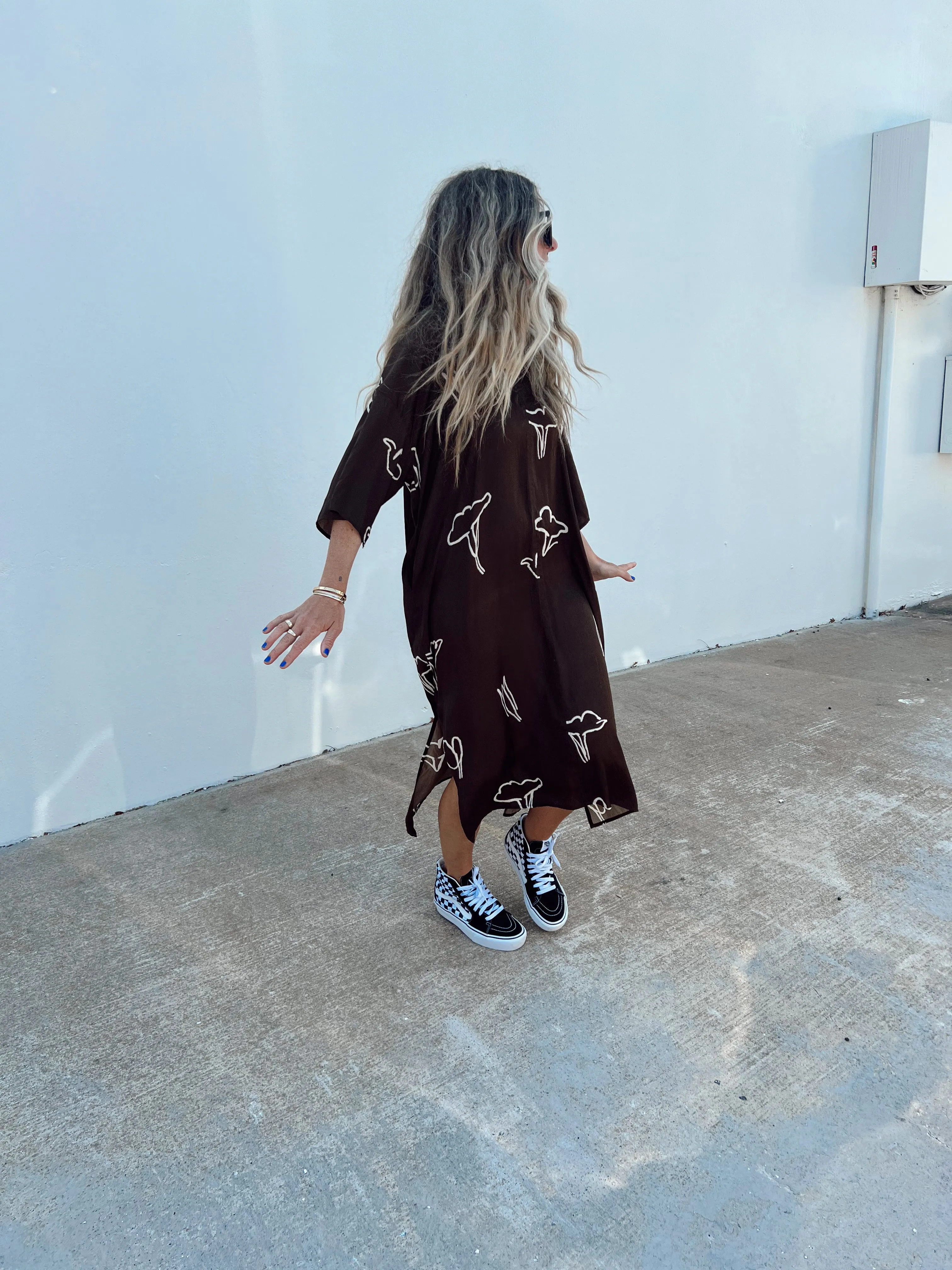 Satin Floral Tunic