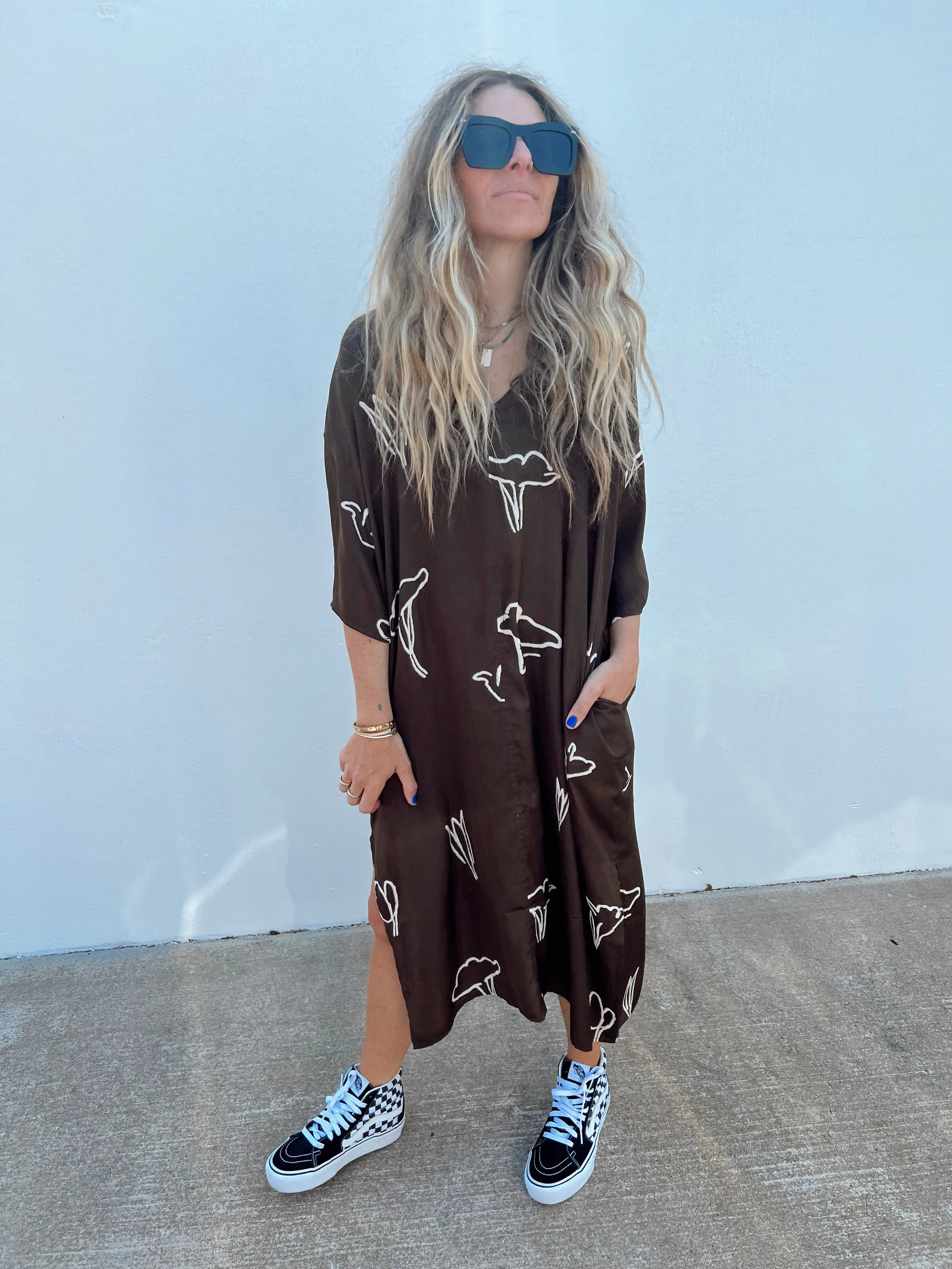 Satin Floral Tunic