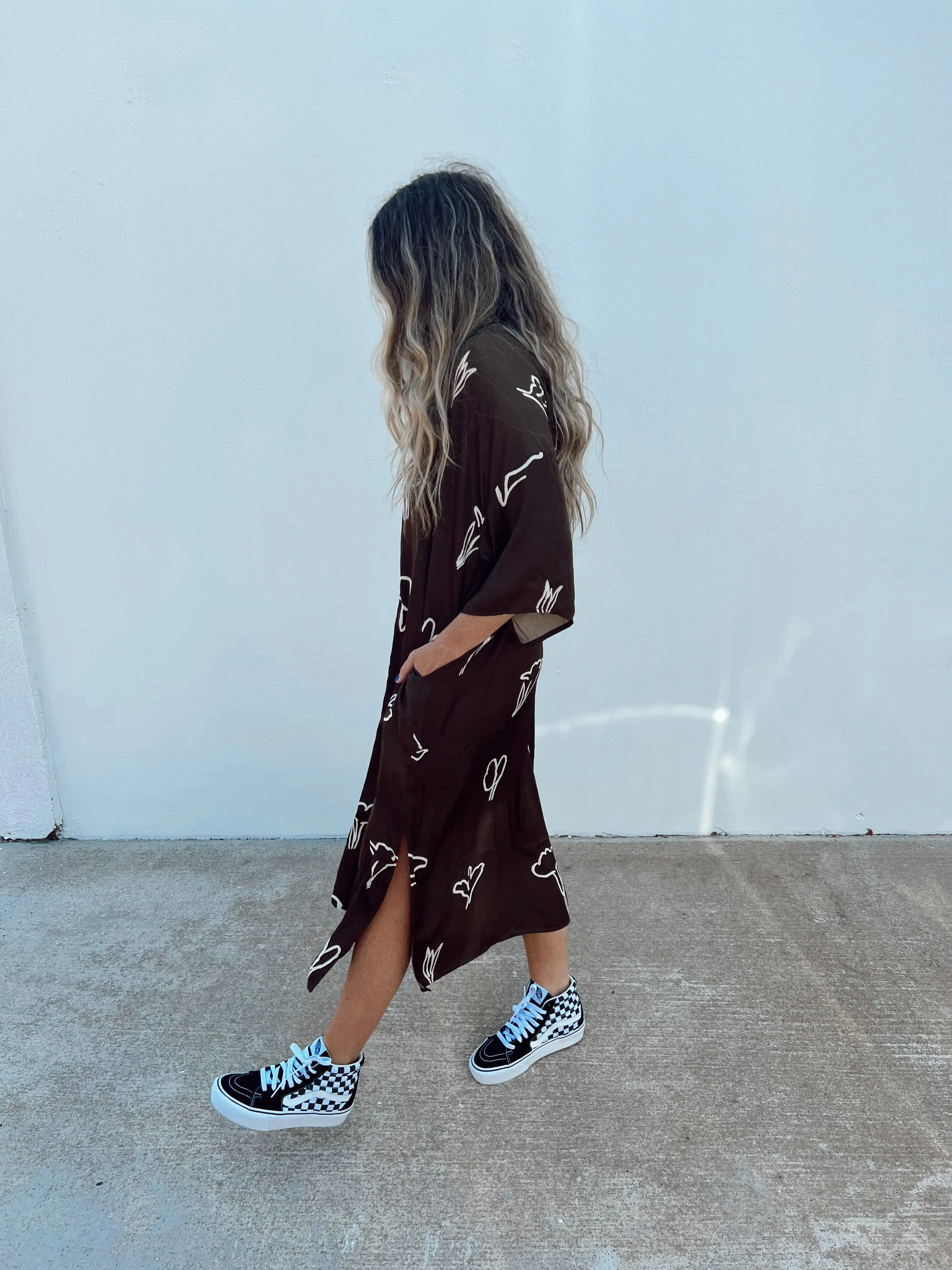 Satin Floral Tunic