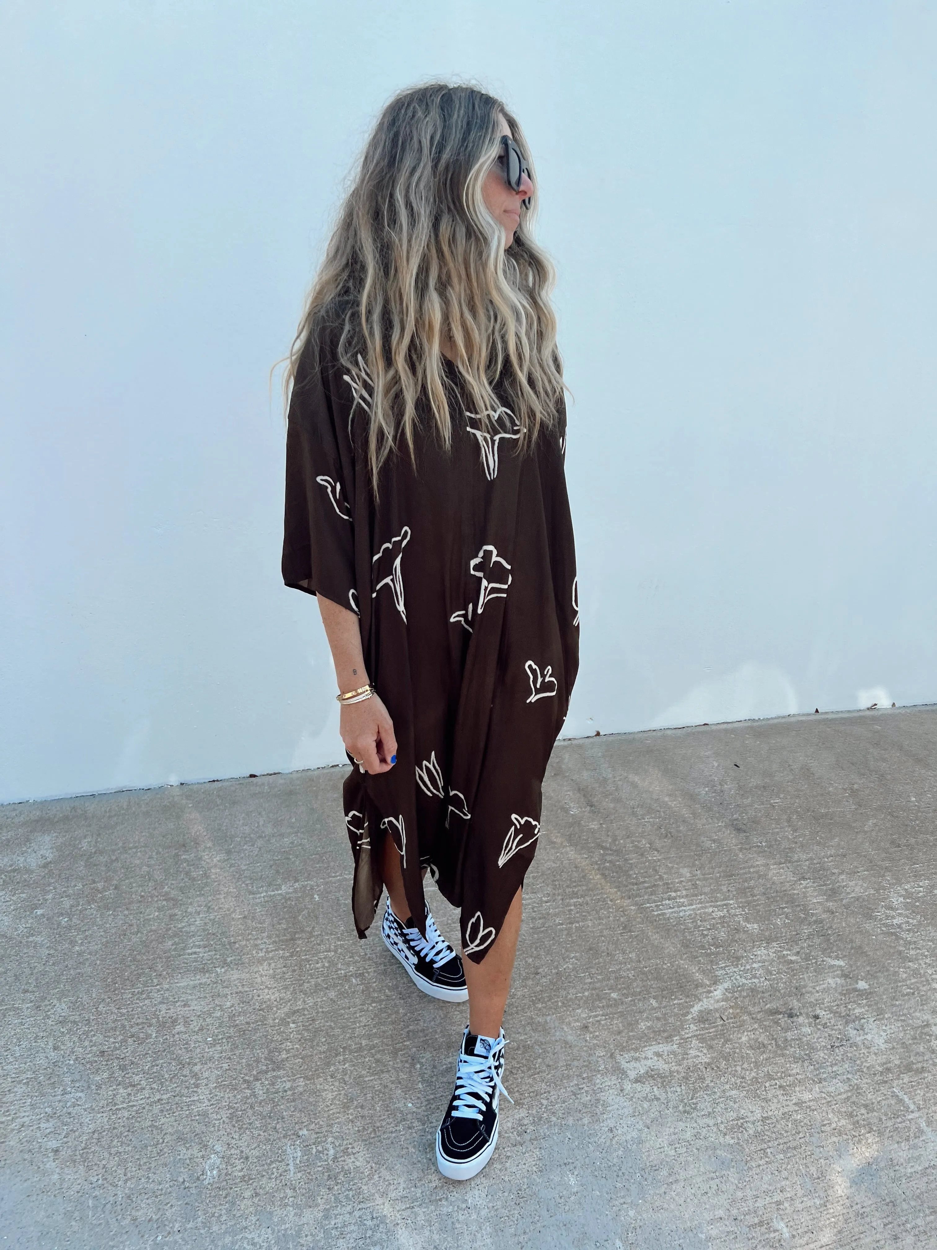 Satin Floral Tunic