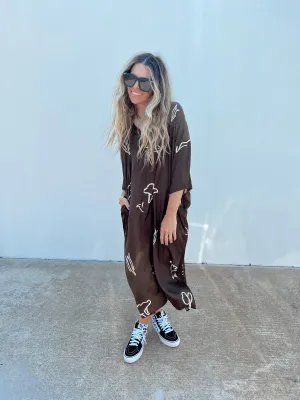 Satin Floral Tunic
