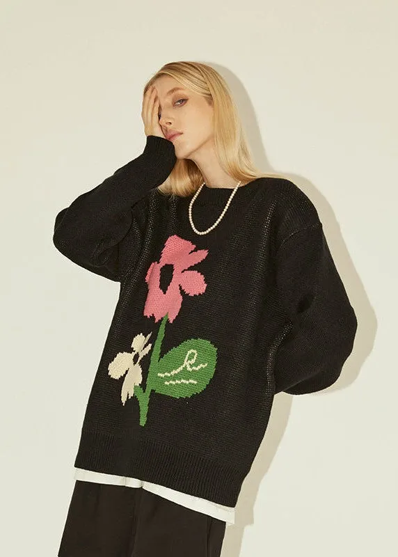 Scent of Flower Knitted Sweater