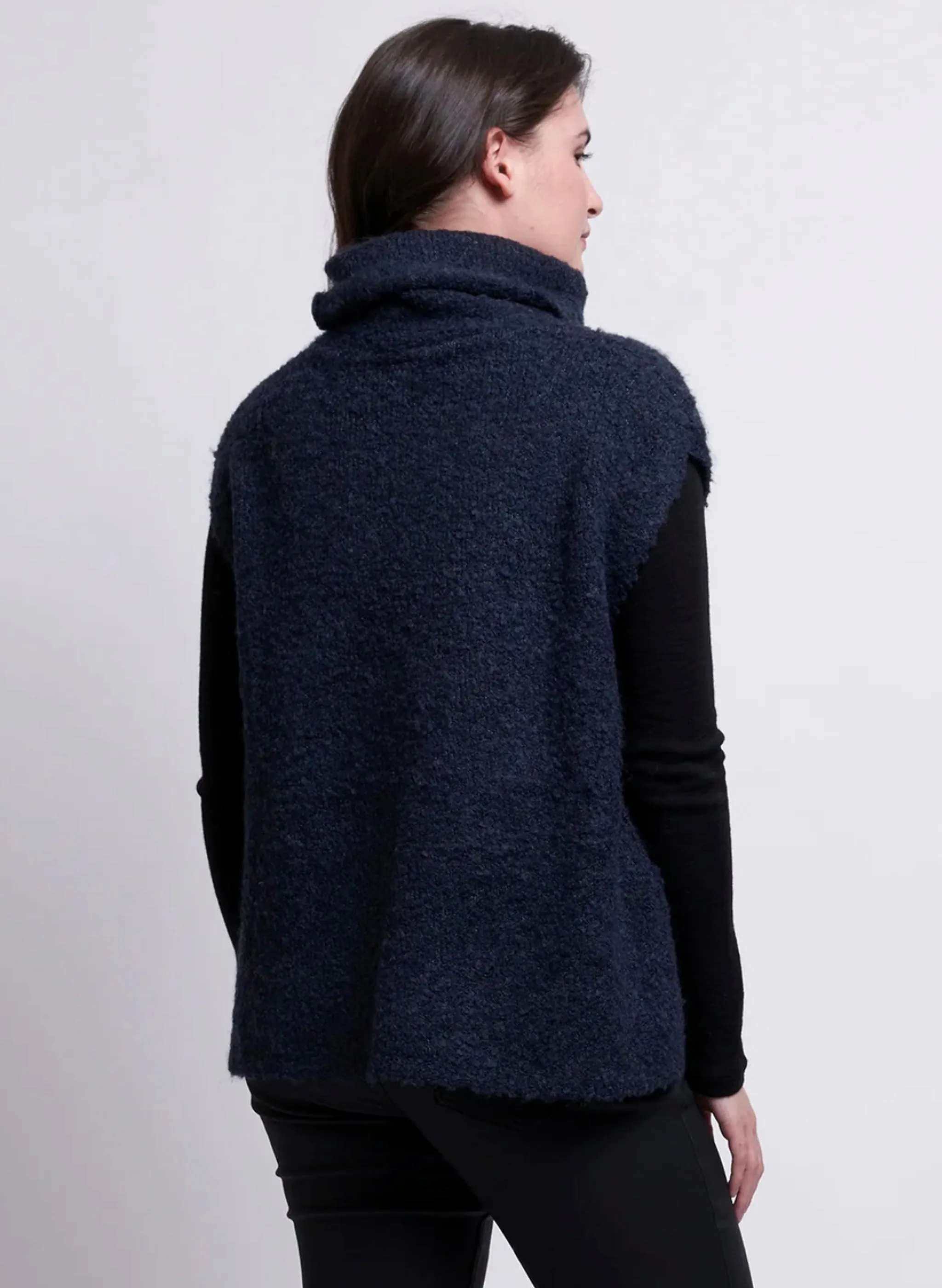 Scrunch Time Pop Over Sweater - Lilac/Green