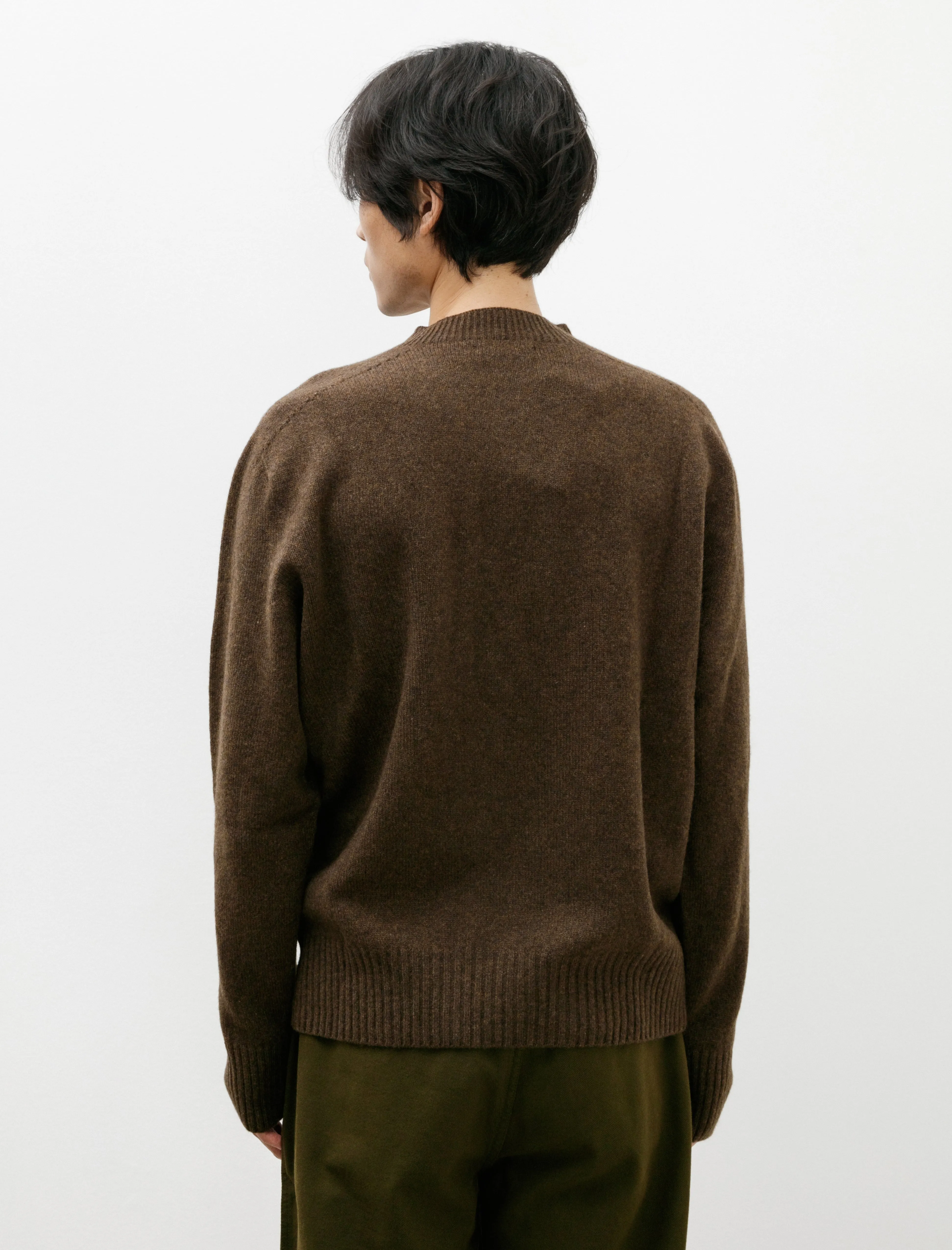 Seamless Crewneck Merino Cashmere Bracken