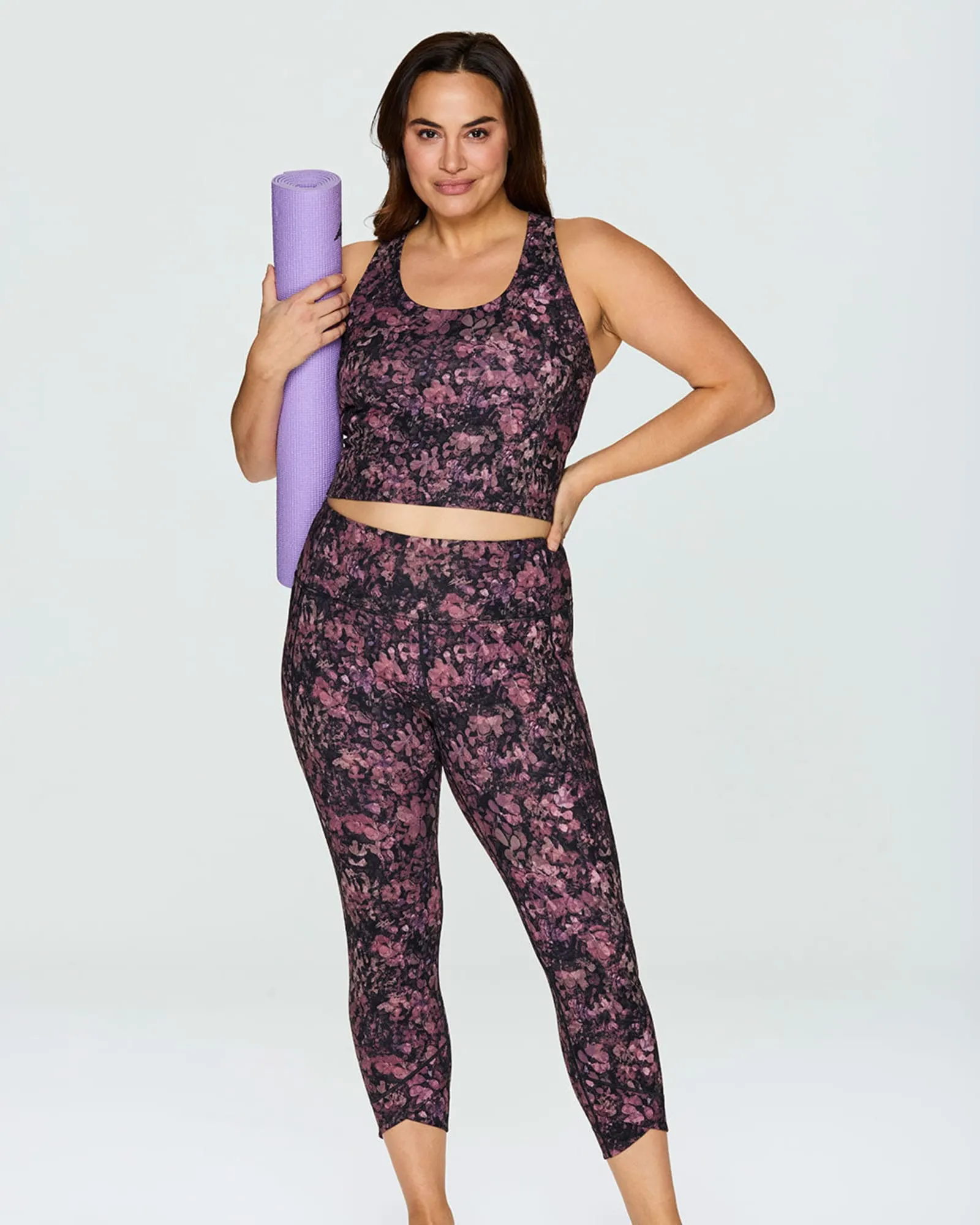Secret Garden Super Soft Tulip 7/8 Legging | Dark Pink