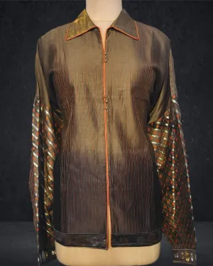 Semistitched Chanderi Short Tunic