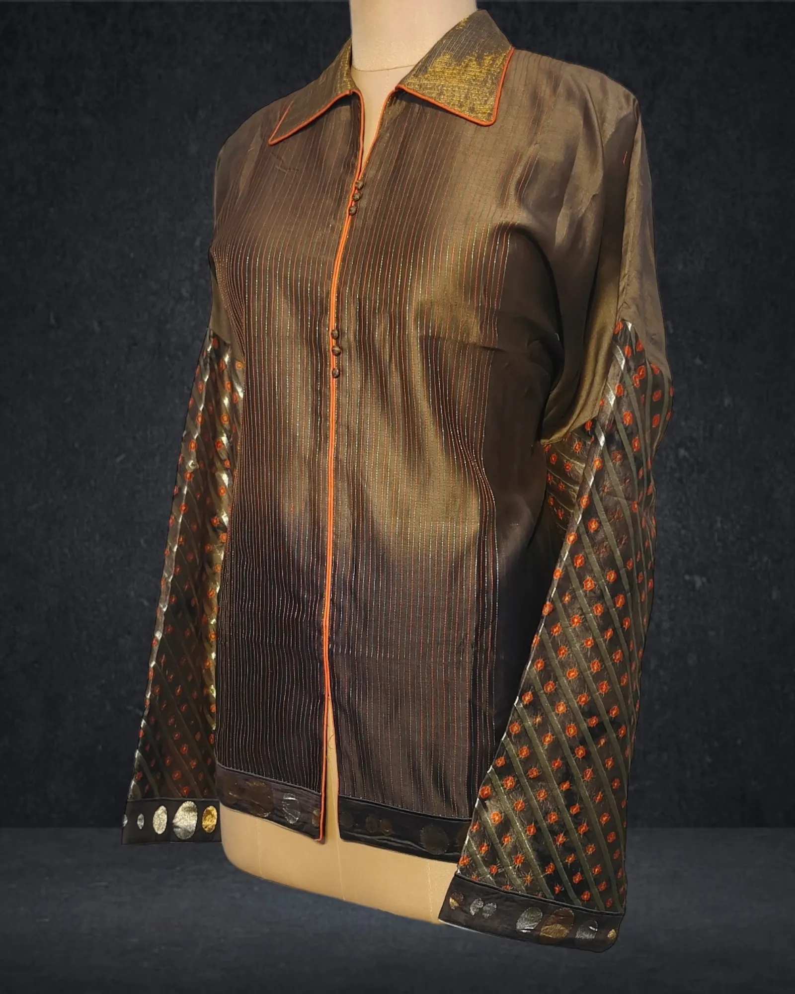 Semistitched Chanderi Short Tunic