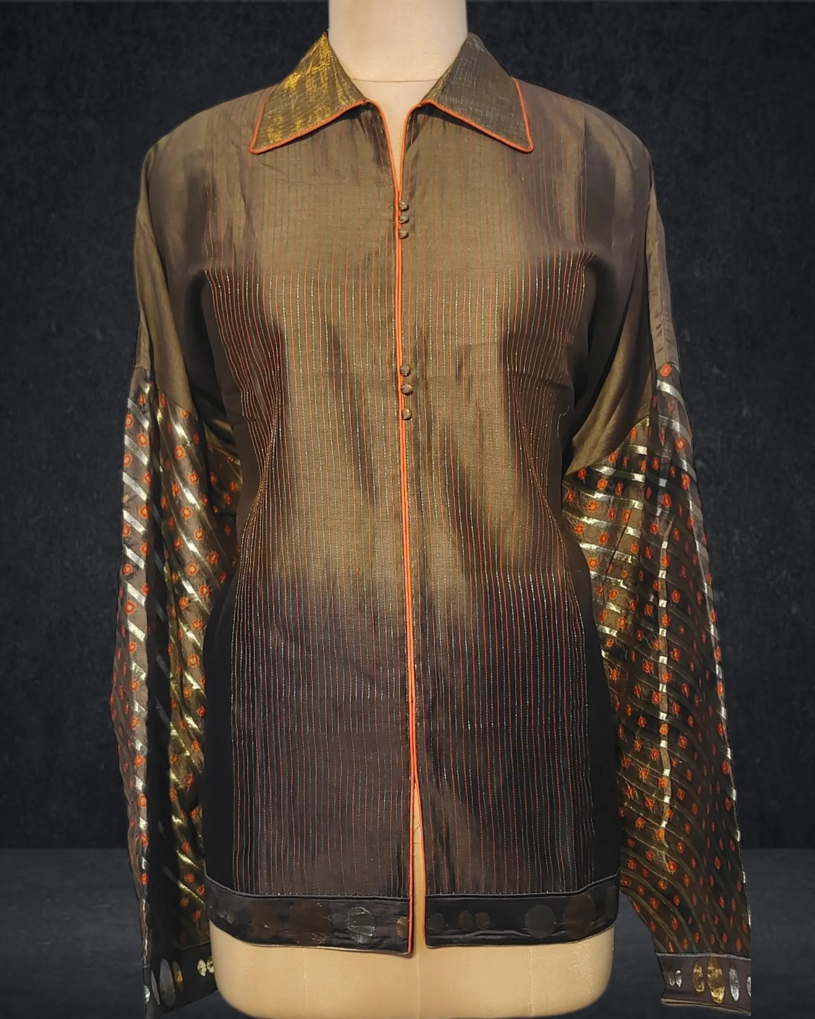 Semistitched Chanderi Short Tunic