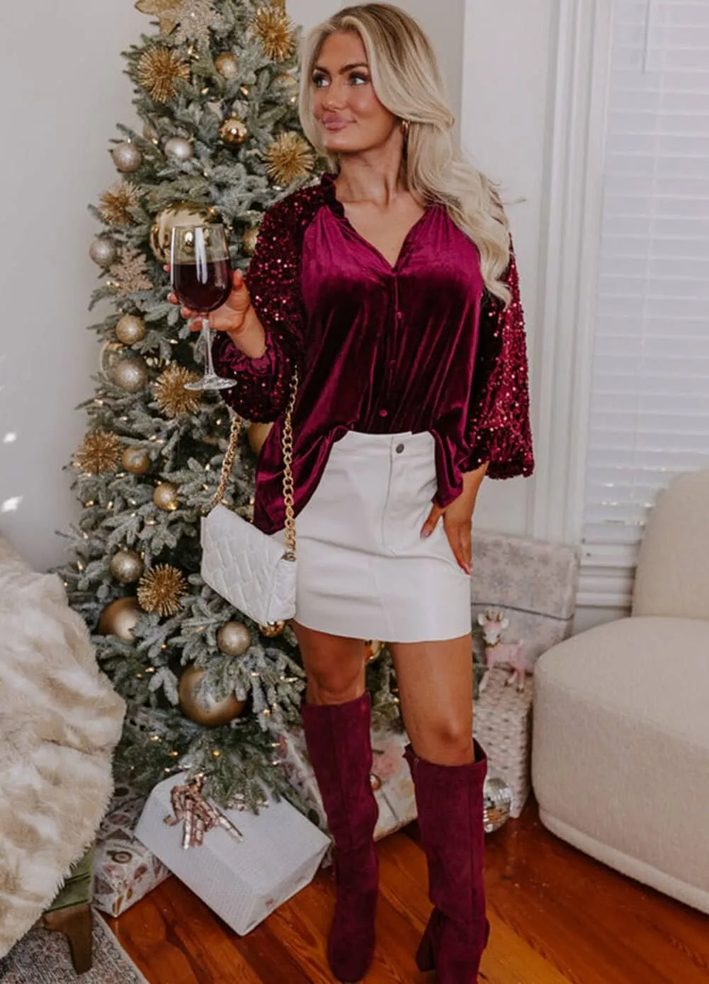 SEQUIN SIREN Top