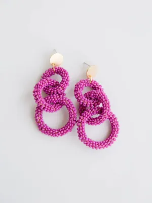 Shanna Plum Earrings