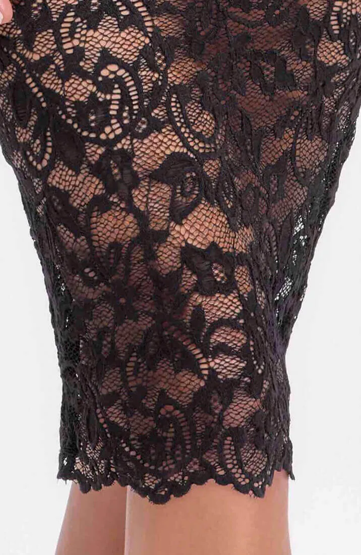 Sheer black lace bodycon dress - Your Confidant
