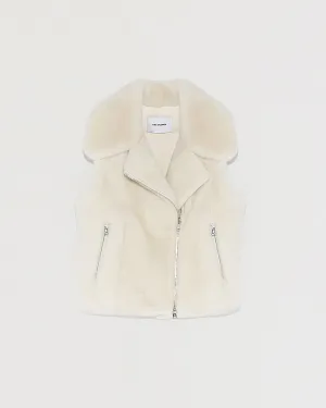 Short jacket in long-haired mink fur