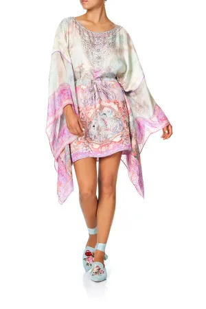 SHORT KAFTAN WITH SHEER SLEEVE ELECTRON LIBRE