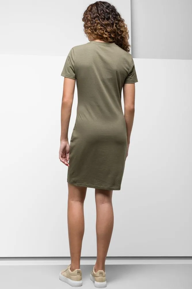 Short Sleeve Bodycon Dress Olive Green