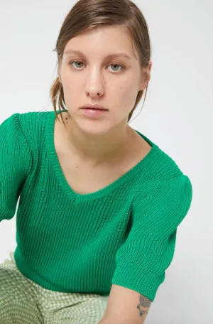Short Sleeve Knit Sweater
