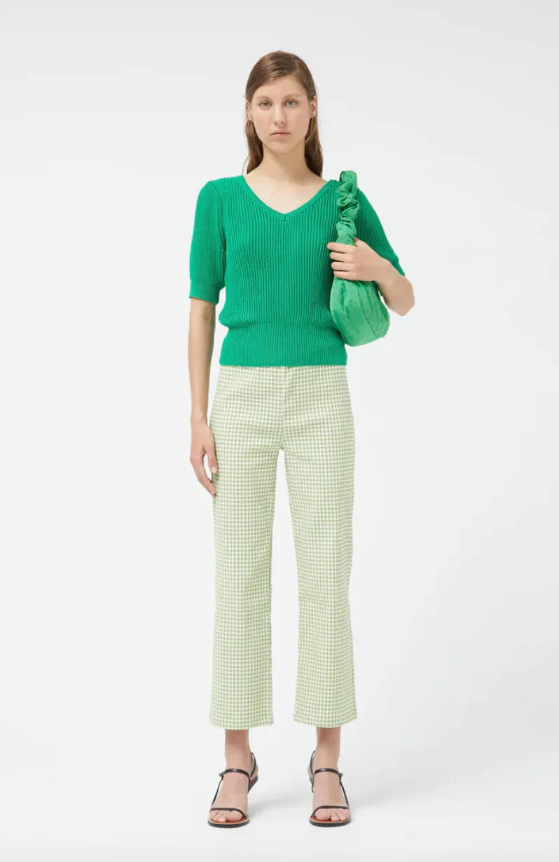 Short Sleeve Knit Sweater