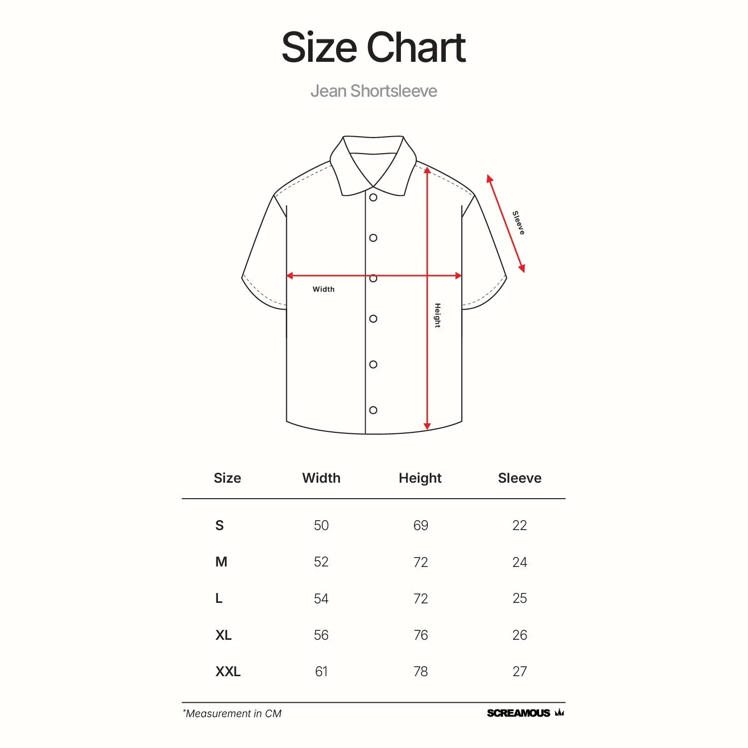 Shortsleeve Shirt JEAN WHITE