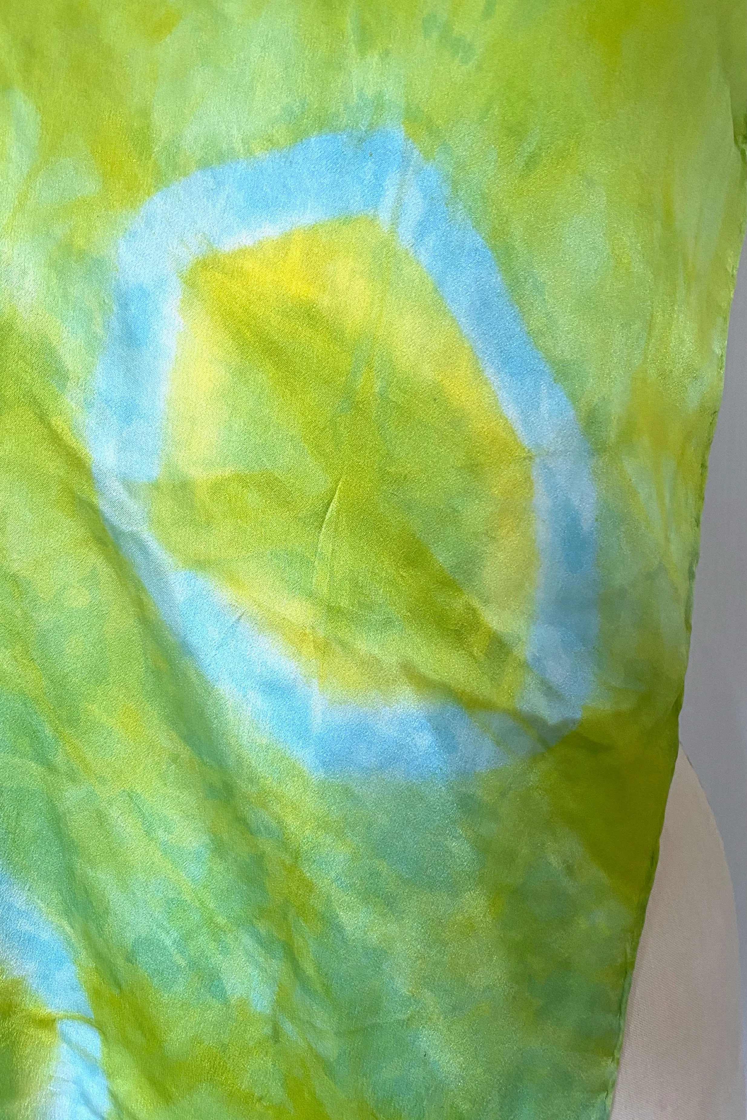 Silk Scarf in Green