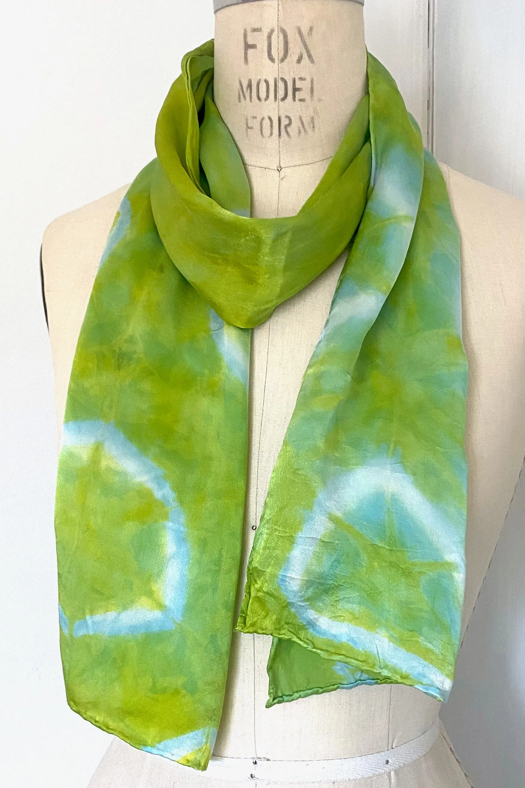 Silk Scarf in Green