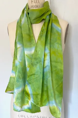 Silk Scarf in Green