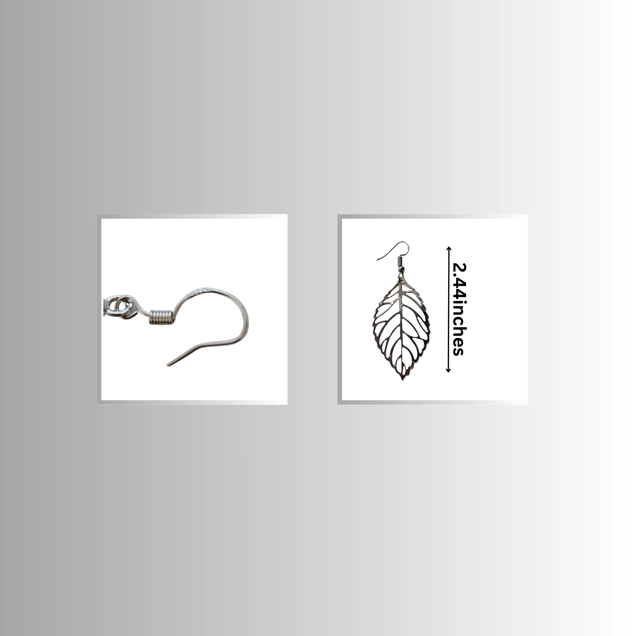 Silver Leaf Earrings