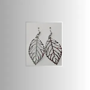 Silver Leaf Earrings