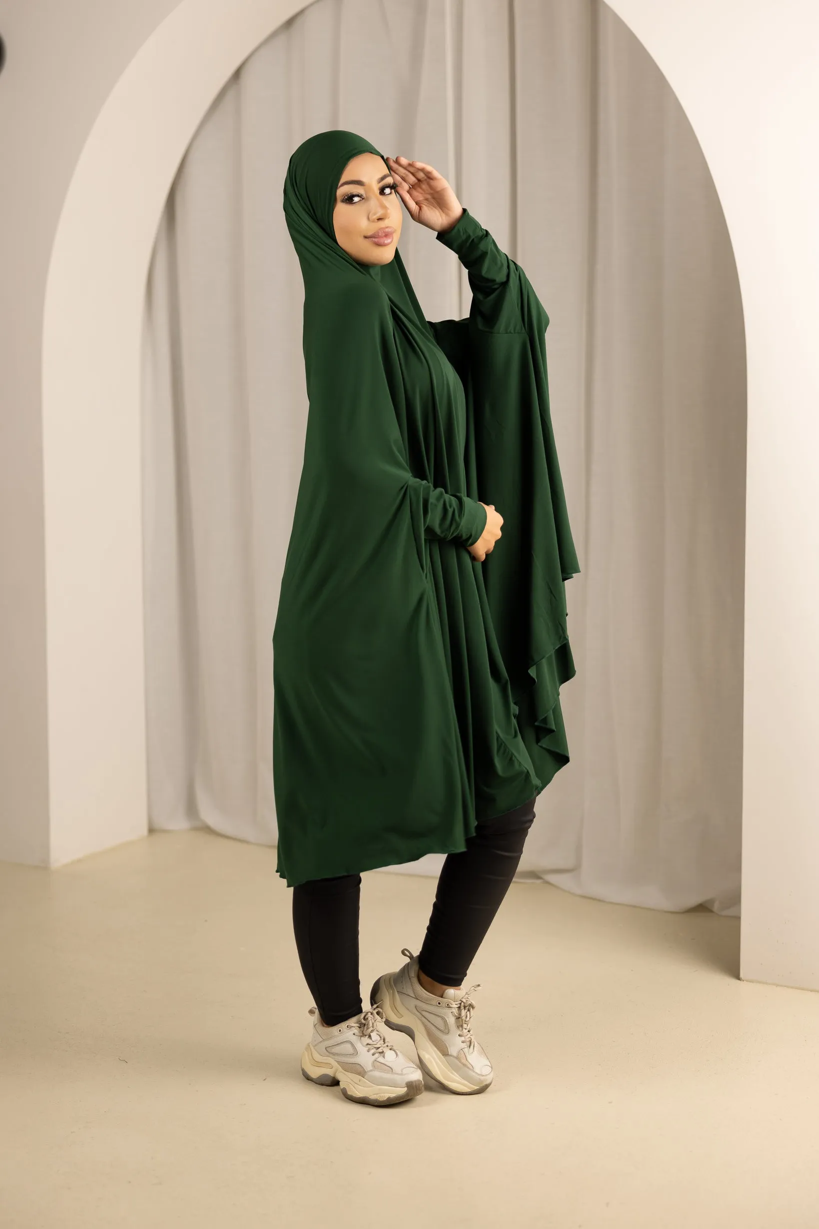 Sleeve Jilbab - Shades of Green