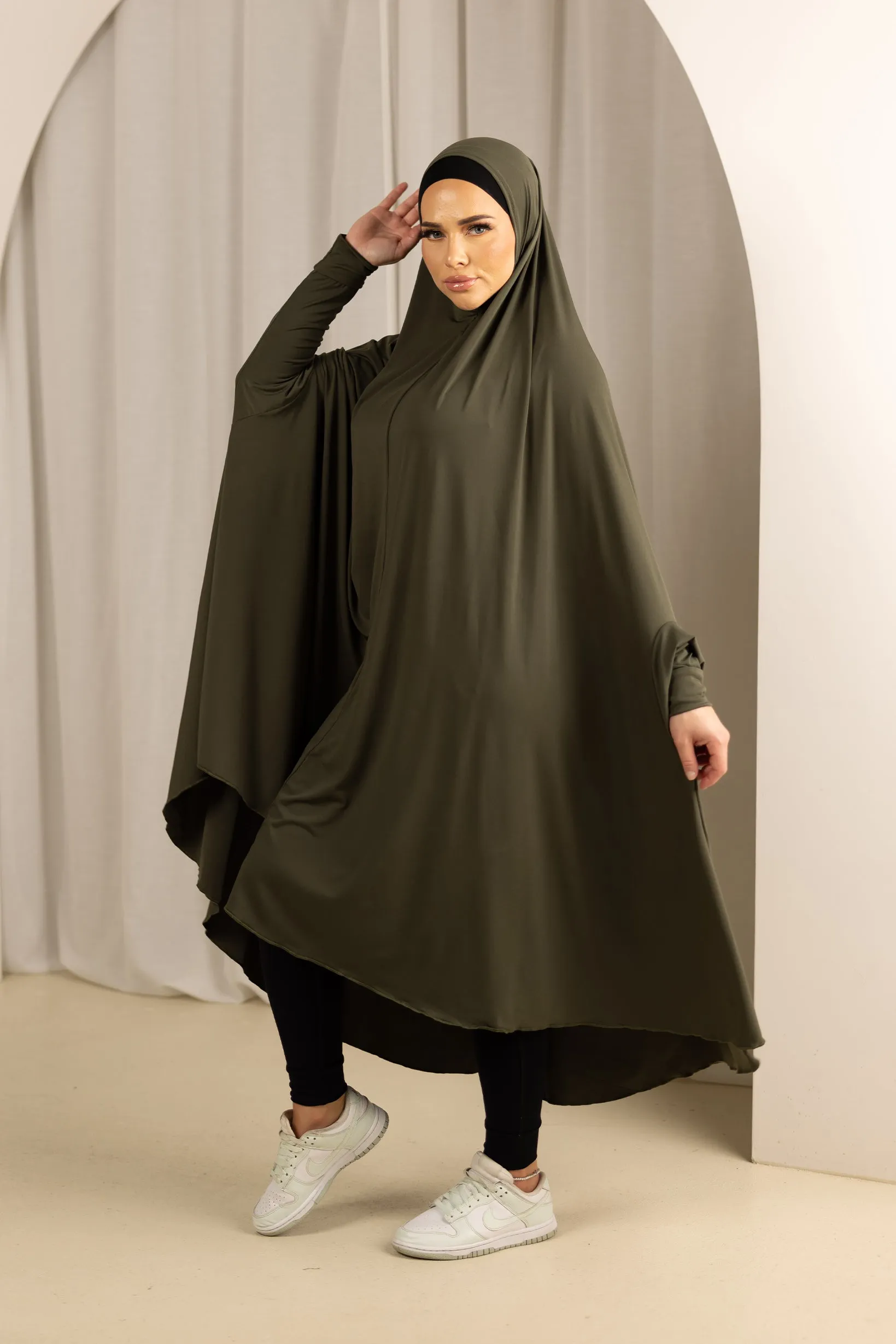 Sleeve Jilbab - Shades of Green