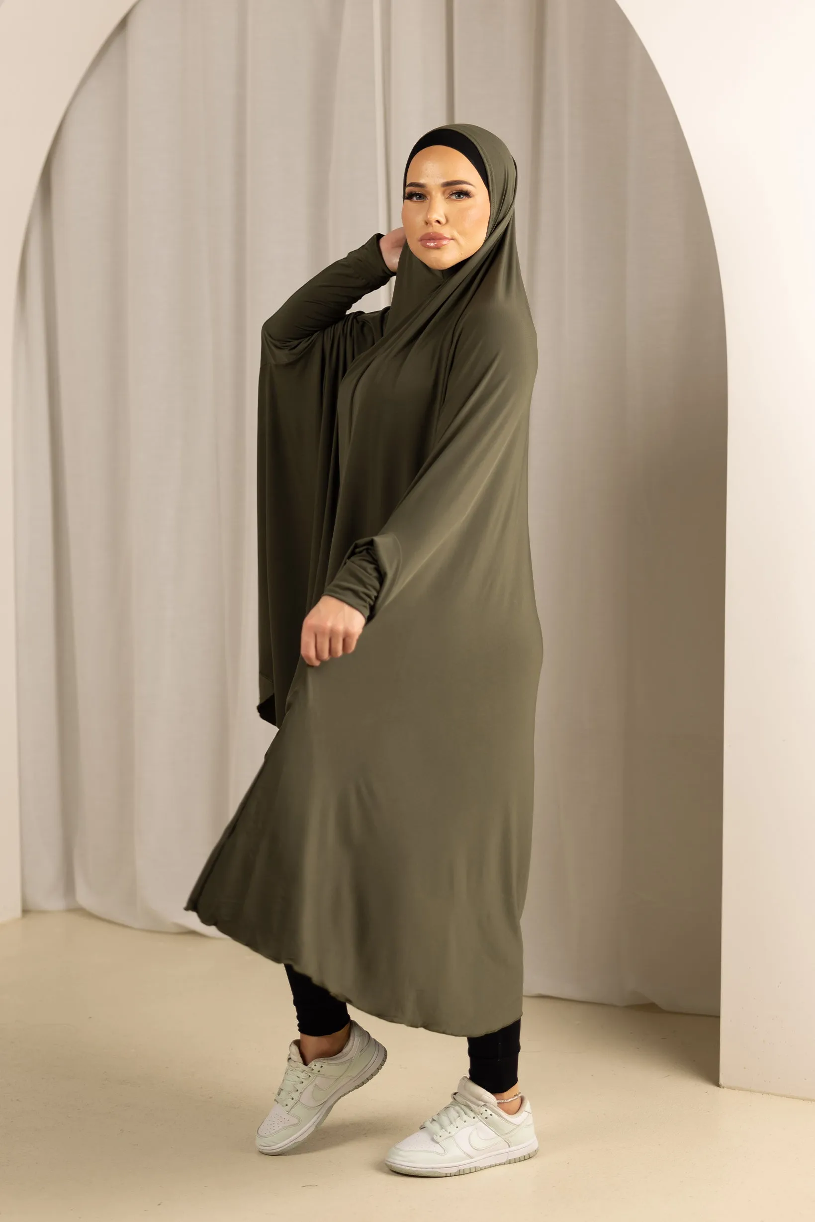 Sleeve Jilbab - Shades of Green