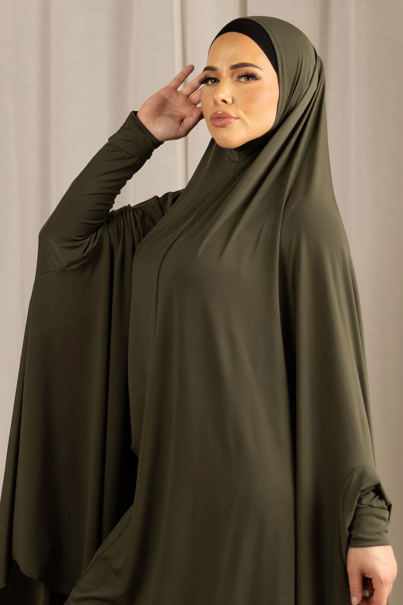 Sleeve Jilbab - Shades of Green