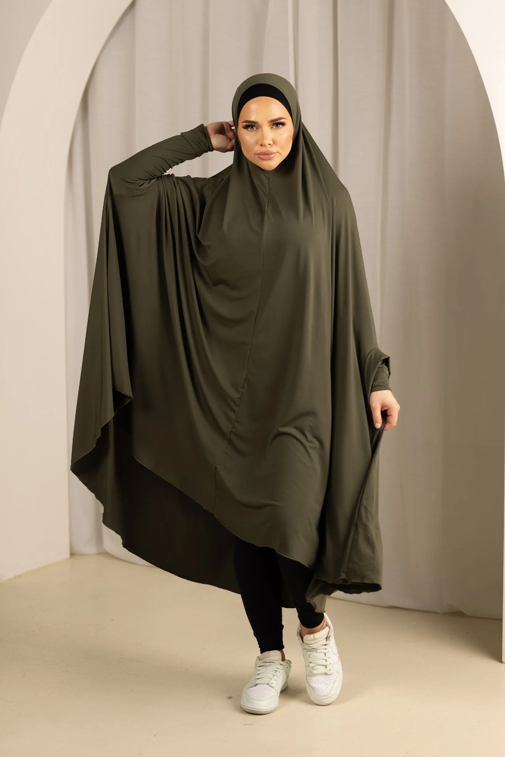 Sleeve Jilbab - Shades of Green