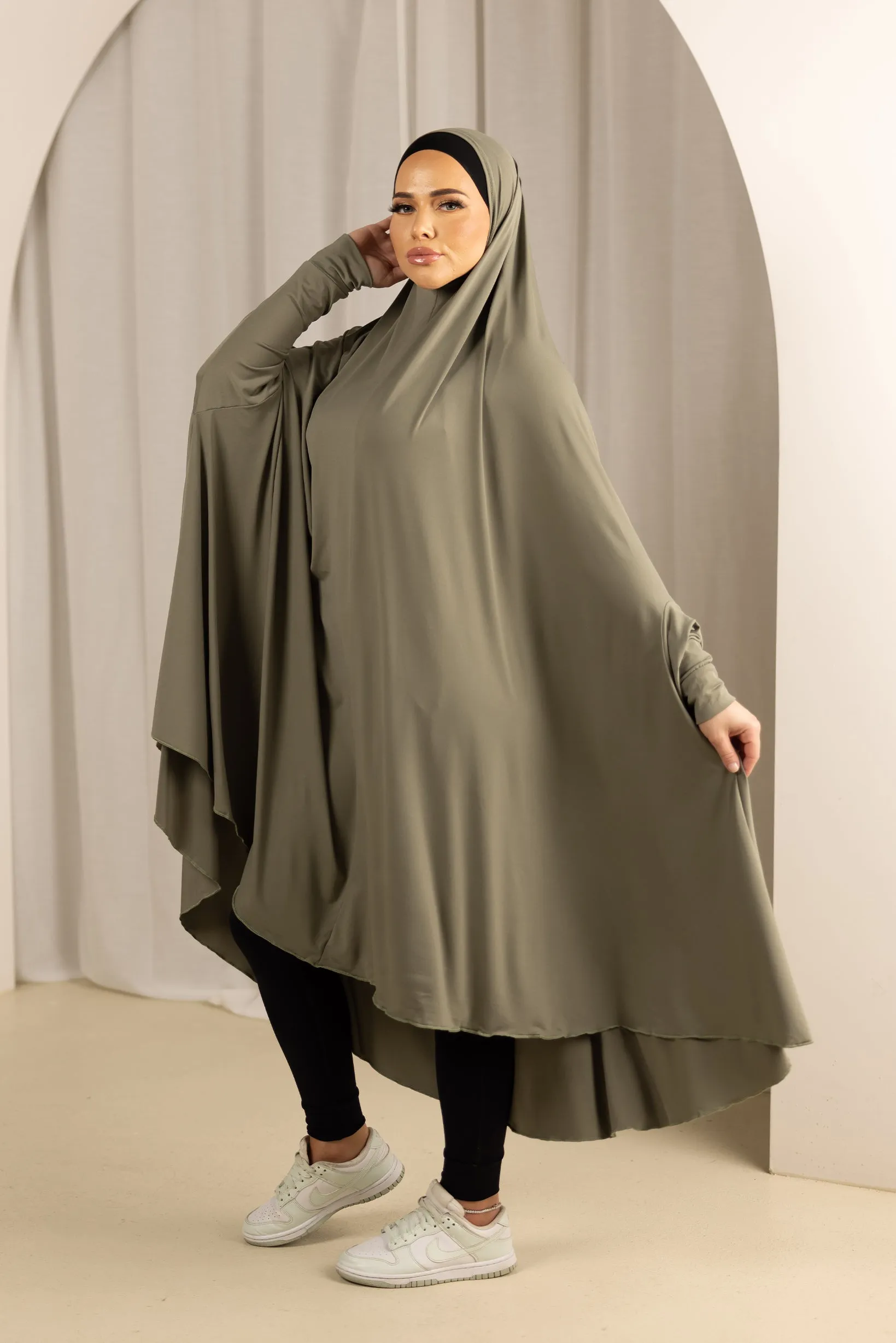 Sleeve Jilbab - Shades of Green