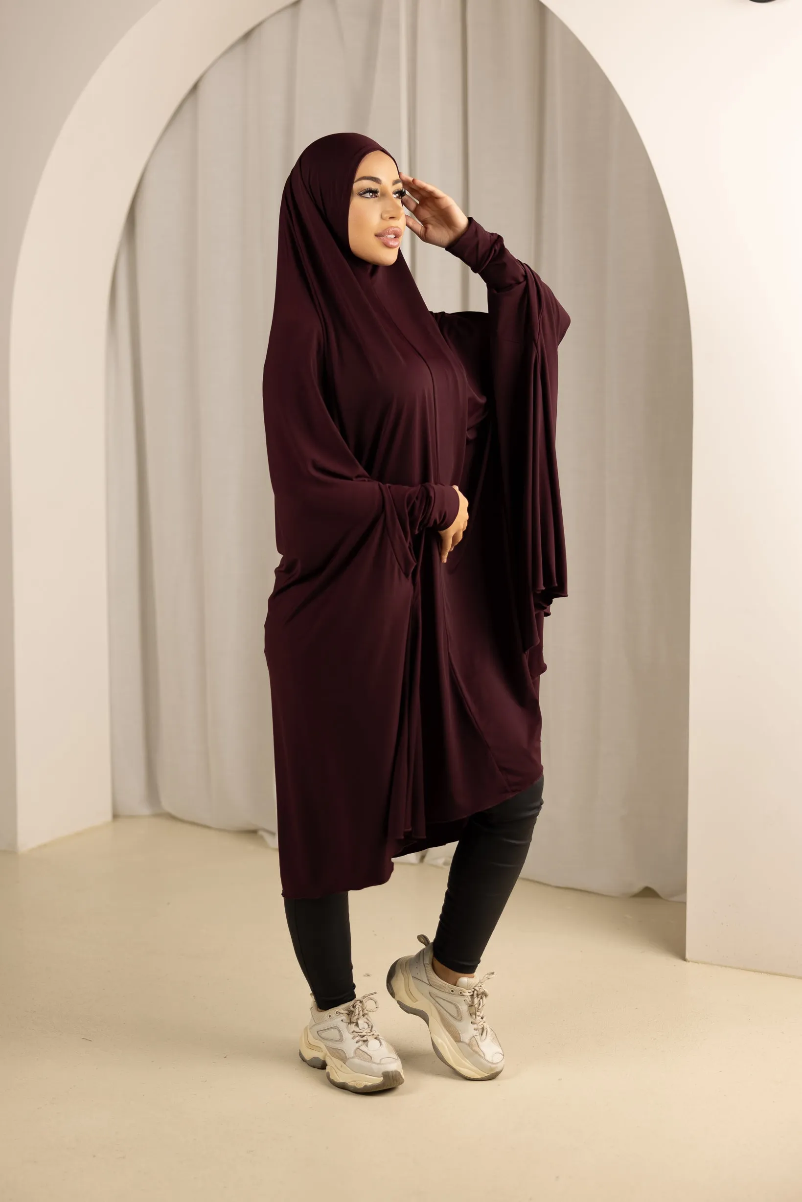 Sleeve Jilbab - Shades of Red
