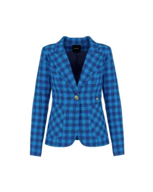 Smythe Blue Check Patach Pocket Duchess