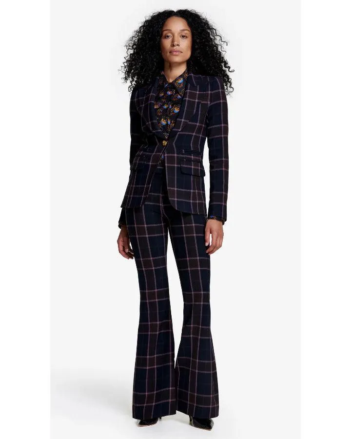 Smythe Hutton Rosewood Plaid Blazer