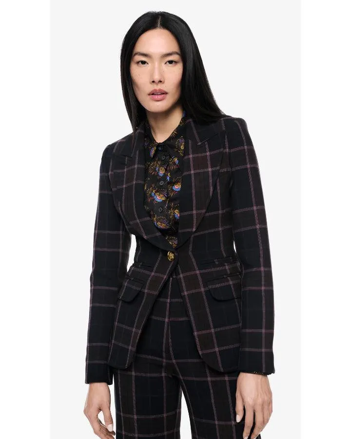 Smythe Hutton Rosewood Plaid Blazer