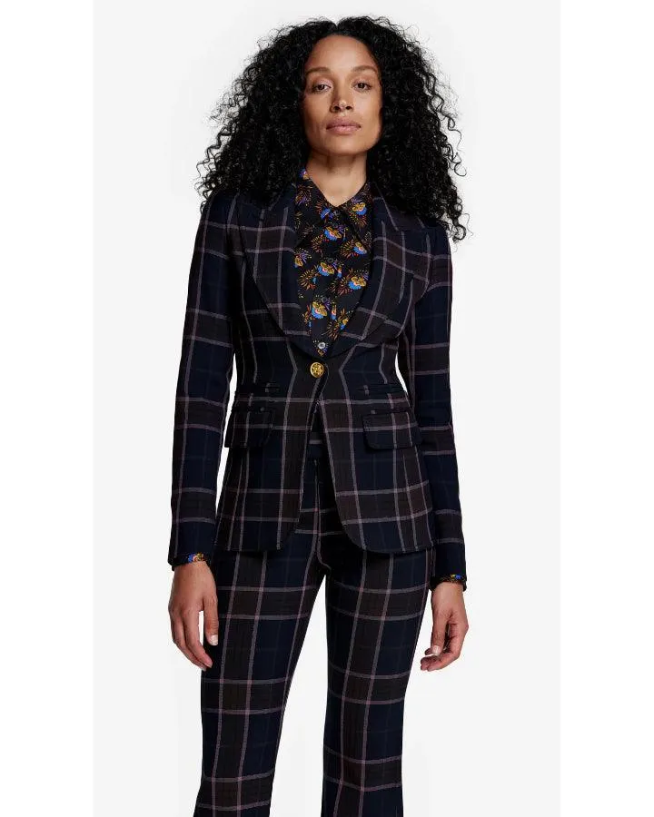 Smythe Hutton Rosewood Plaid Blazer