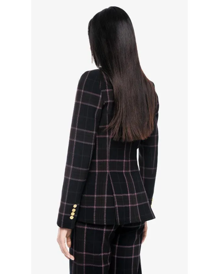 Smythe Hutton Rosewood Plaid Blazer