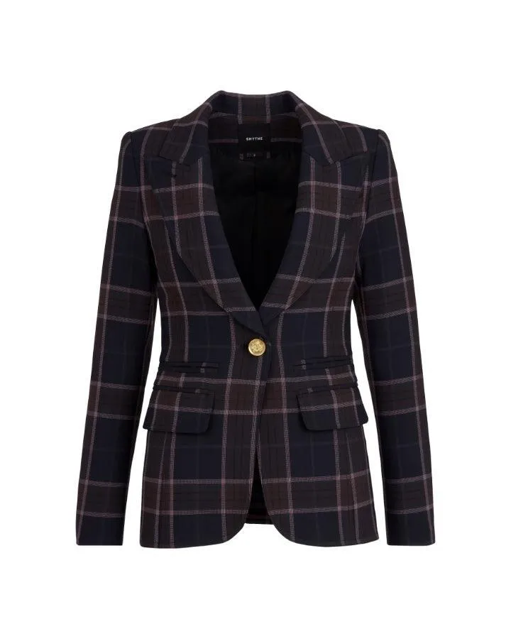 Smythe Hutton Rosewood Plaid Blazer