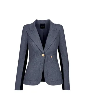 Smythe Patch Pocket Tux Black Stripe Blazer