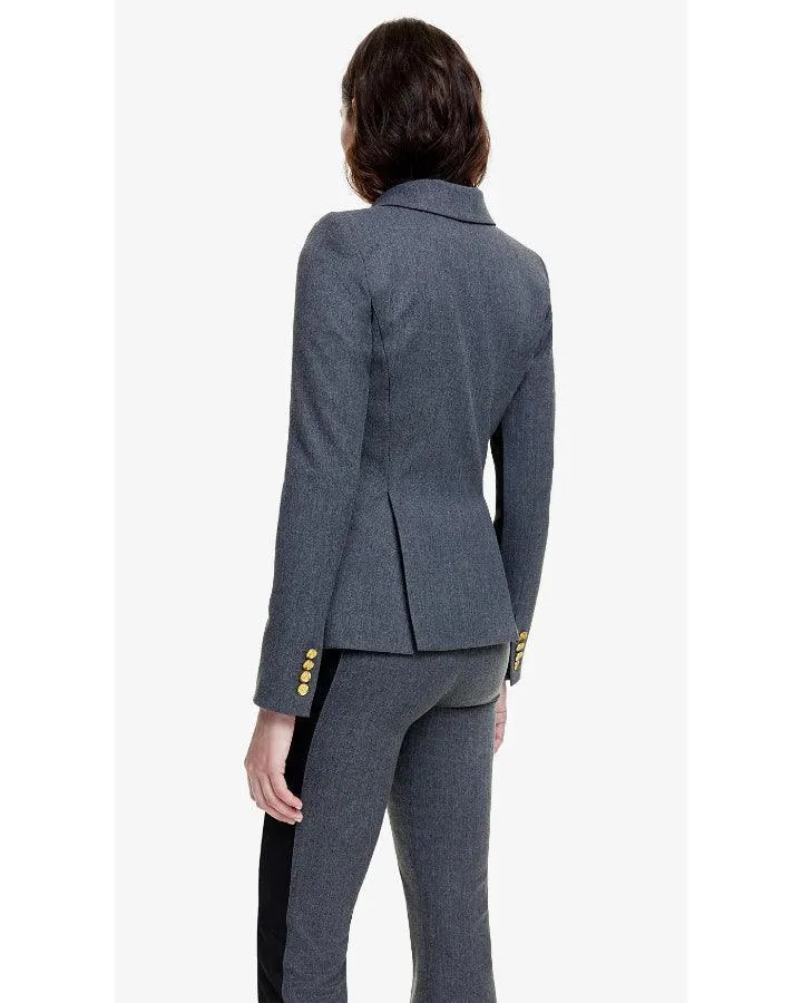Smythe Patch Pocket Tux Black Stripe Blazer