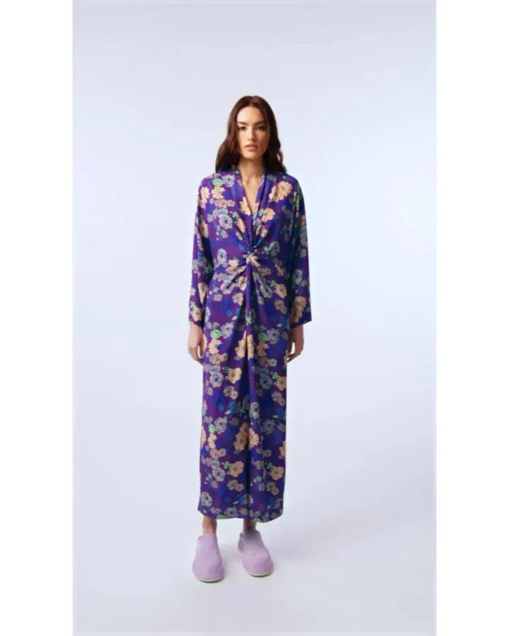 Smythe Violet Floral Twist Dress