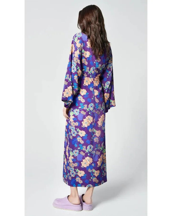 Smythe Violet Floral Twist Dress