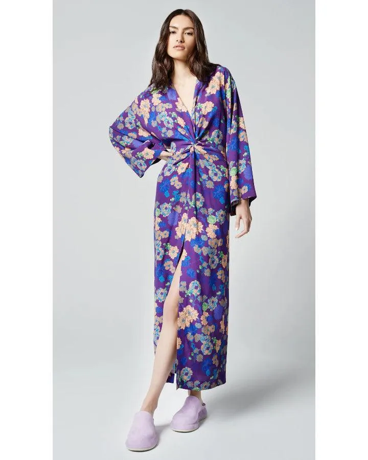 Smythe Violet Floral Twist Dress