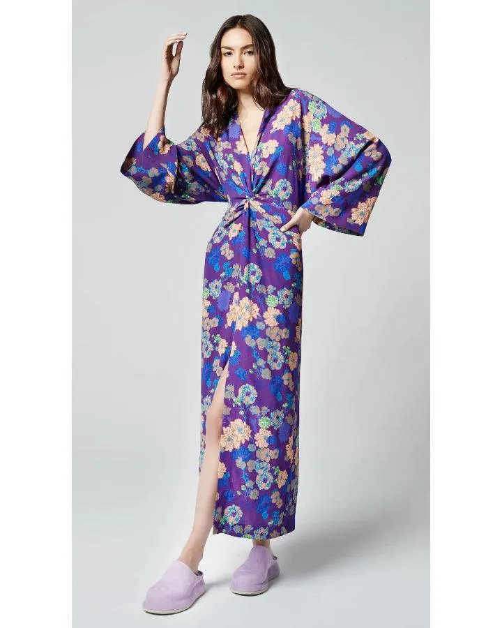 Smythe Violet Floral Twist Dress
