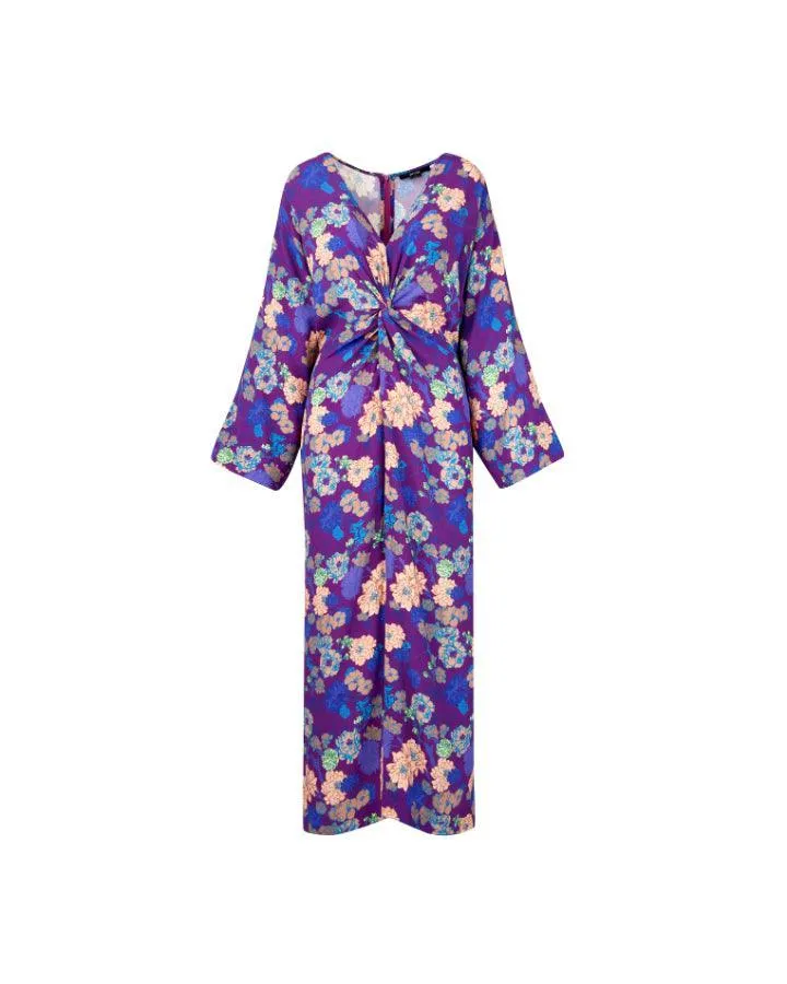 Smythe Violet Floral Twist Dress