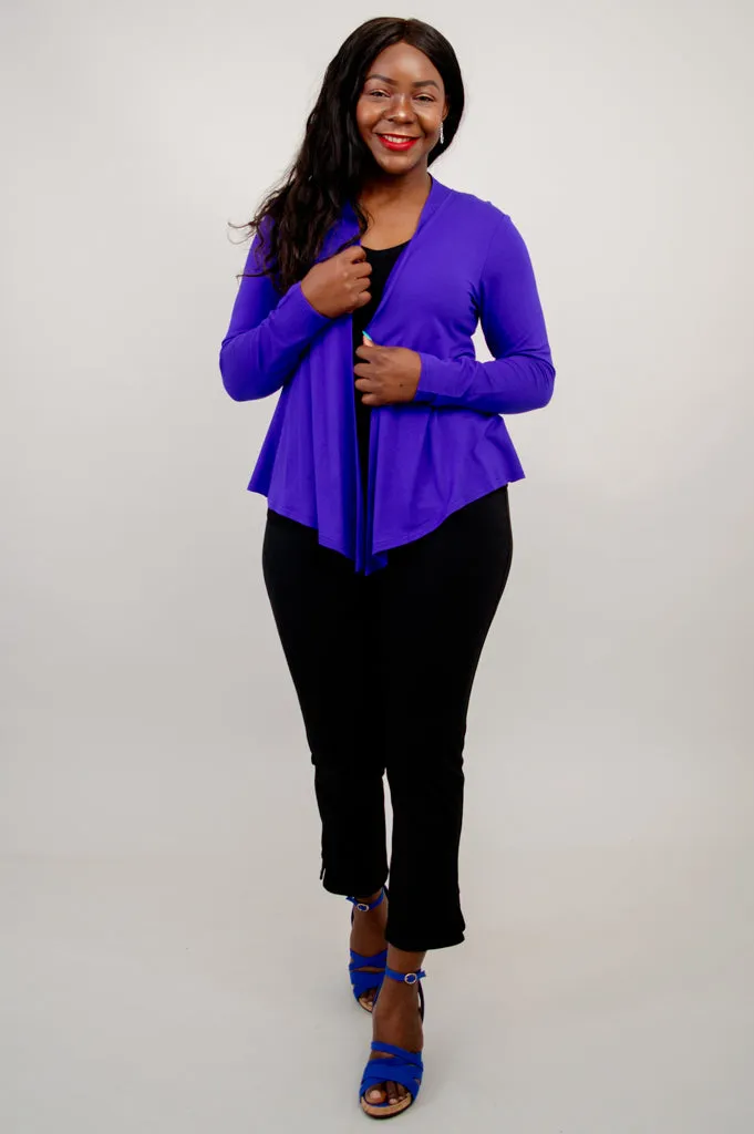 Snooky Jacket, Violet, Bamboo- Final Sale