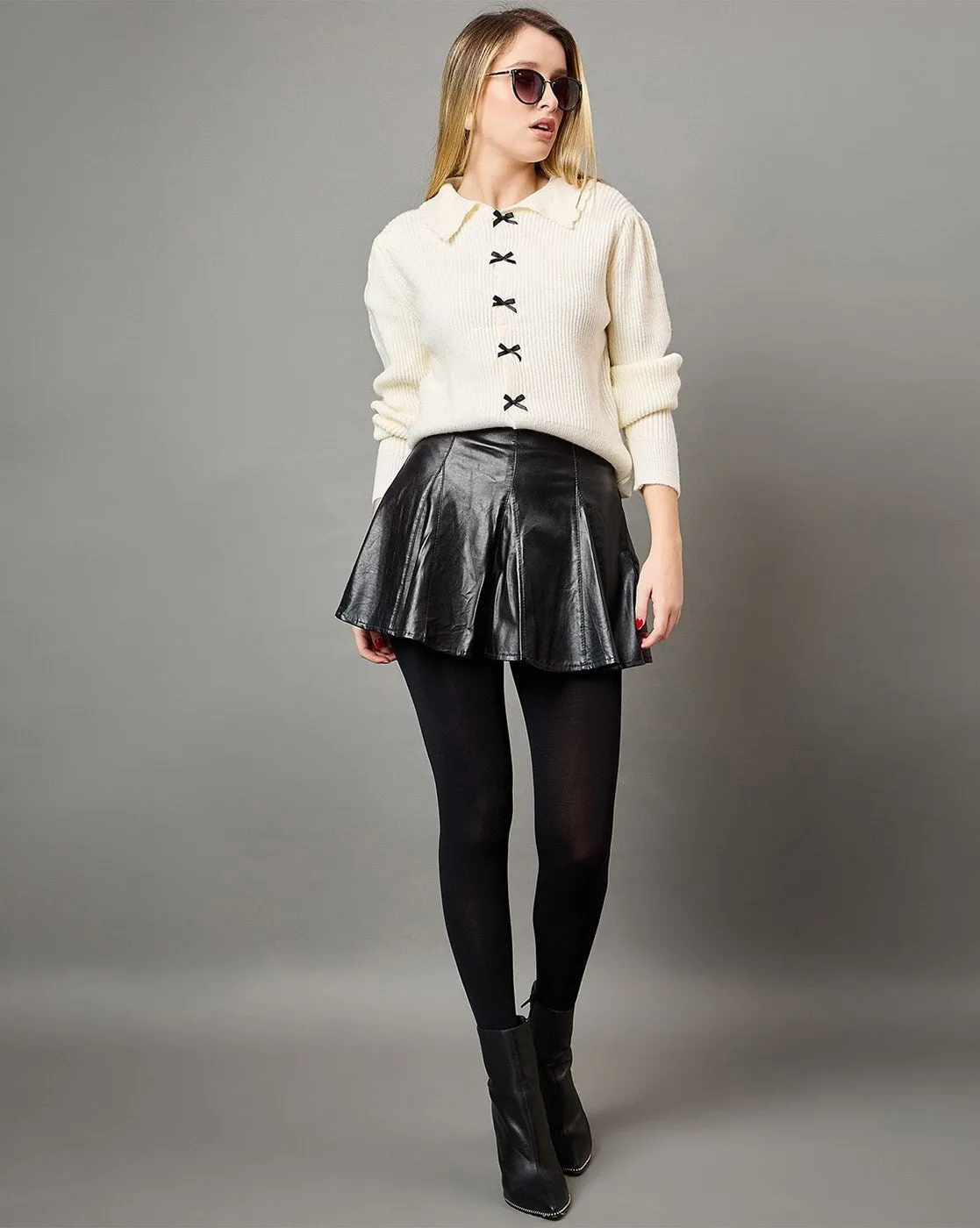 Snowflake Charm Pure Wool Sweater
