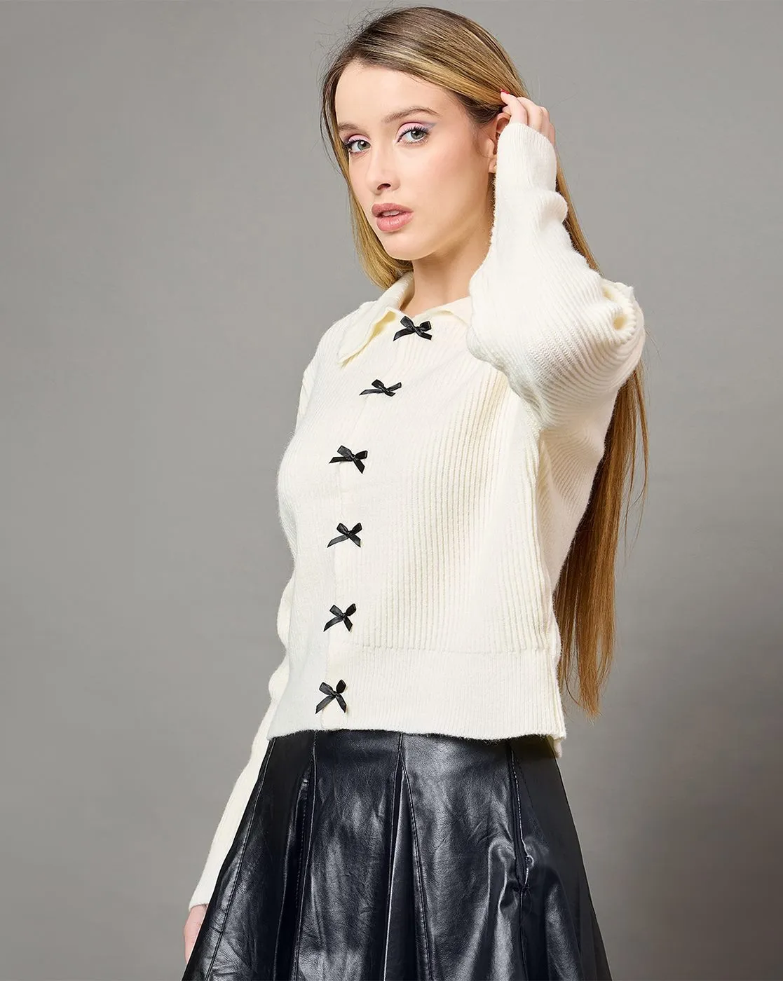 Snowflake Charm Pure Wool Sweater